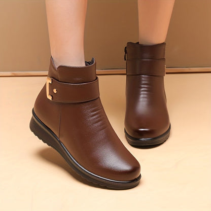 (🔥50% de descuento hoy - ¡no te lo pierdas!) - Zapatos ortopédicos de cuero y lana suaves y cómodos - Diseño ergonómico artesanal (te permite caminar todo el día sin sentirte cansado)