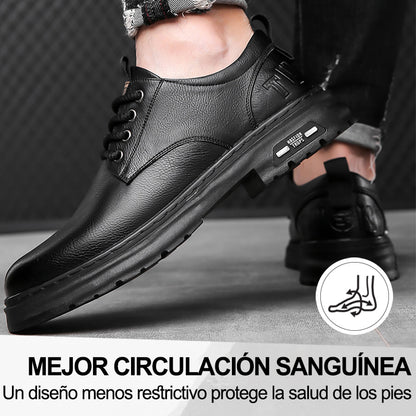 (🔥50% de descuento hoy - no te lo pierdas) Zapatos de cuero de marca italiana suaves y cómodos (soporte de arco - hace que caminar sea más fácil)