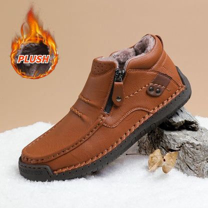 ⏰70% de descuento por tiempo limitado🛒Botas de conducir sin cordones de cuero premium hechas a mano para hombre