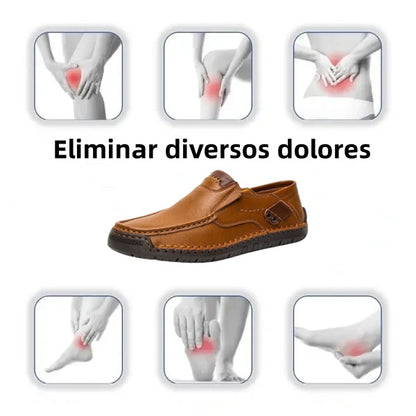 [⏰¡60% de descuento por tiempo limitado - no te lo pierdas!] 🔥 Zapatos para caminar para hombre hechos de auténtica piel de becerro australiana👞✅Cosidos a mano para caminar cómodamente