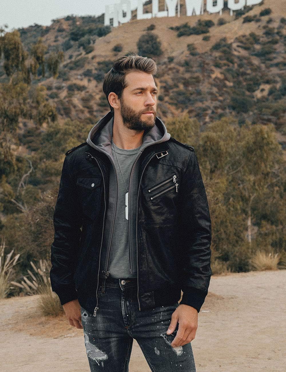 Lederjacke (Kostenloser Versand) O5162