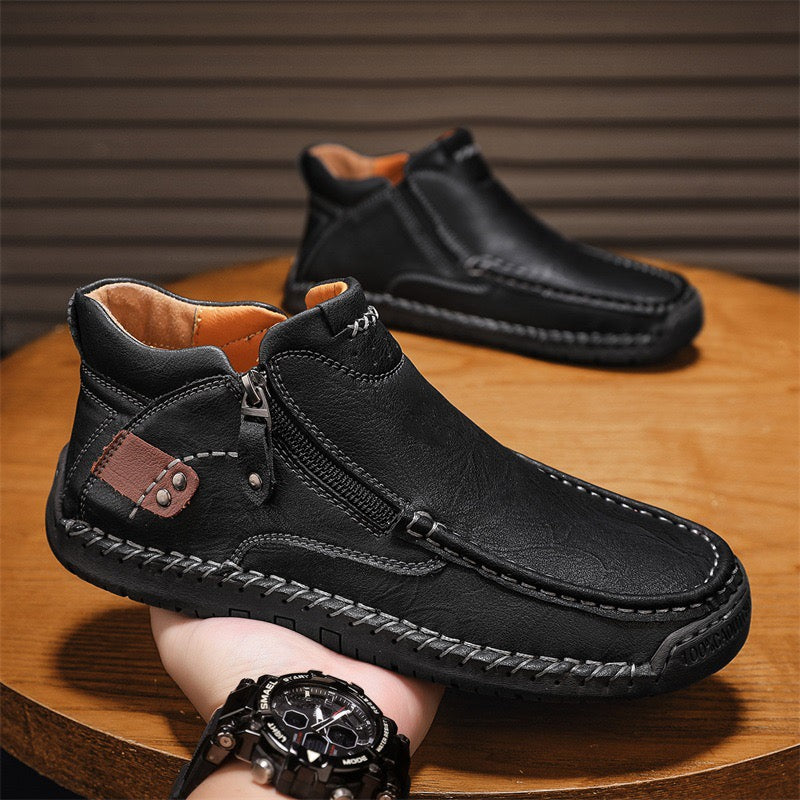 ⏰¡Último día! ¡70 % de descuento!🔥Botas ortopédicas de senderismo para hombre, hechas a mano, de cuero genuino