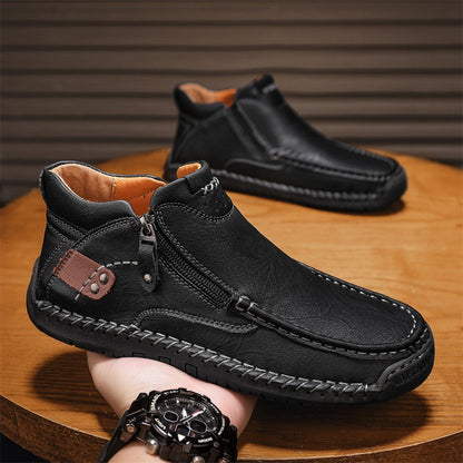 ⏰¡Último día! ¡70 % de descuento!🔥Botas ortopédicas de senderismo para hombre, hechas a mano, de cuero genuino