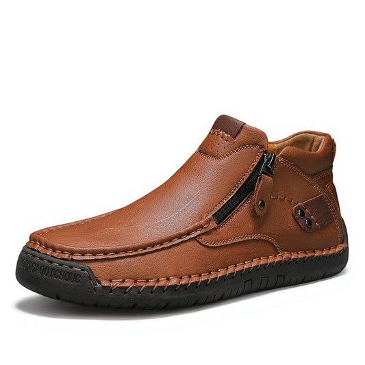 ⏰¡Último día! ¡70 % de descuento!🔥Botas ortopédicas de senderismo para hombre, hechas a mano, de cuero genuino