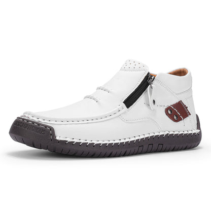 ⏰70% de descuento por tiempo limitado🛒Botas de conducir sin cordones de cuero premium hechas a mano para hombre