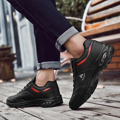[⏰60% de descuento hoy - ¡no te lo pierdas!] 🔥 Zapatos para caminar de diseño ergonómico 👞 Cosidos a mano: impermeables y antideslizantes ✅ Soporte de arco para caminar cómodamente