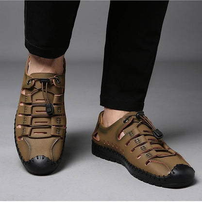 (🔥 60% de descuento por tiempo limitado) - Sandalias de Cuero Ergonómicas - Alivia el Dolor de Pies
