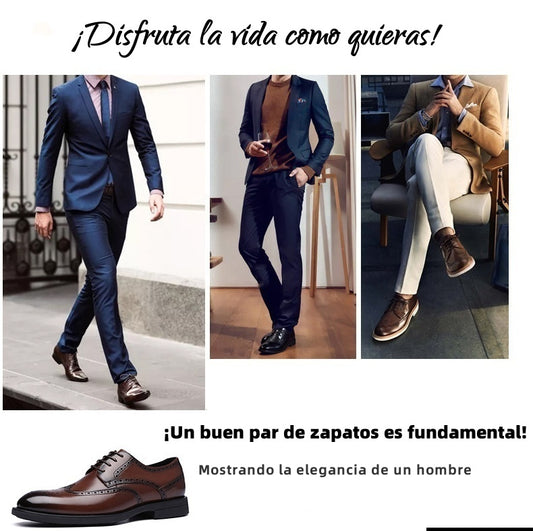 【🔥Oferta por tiempo limitado, no te la pierdas🔥】👞Diseño ergonómico: Zapatos de cuero italiano elegantes, suaves y cómodos✅ (más cómodos)