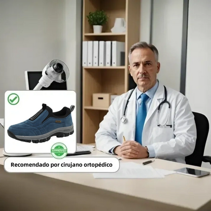 ⏰ - Zapatos ortopédicos de gamuza de marca de lujo italiana 👞 suaves y cómodos (soporte - alivio del dolor de pies) ✅