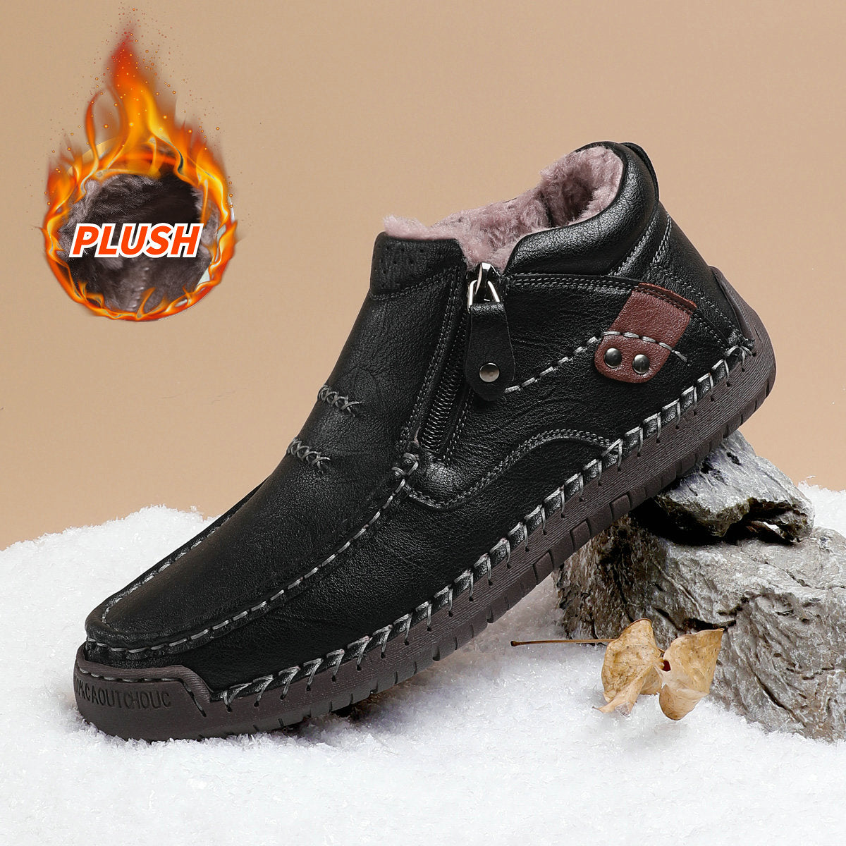 ⏰70% de descuento por tiempo limitado🛒Botas de conducir sin cordones de cuero premium hechas a mano para hombre