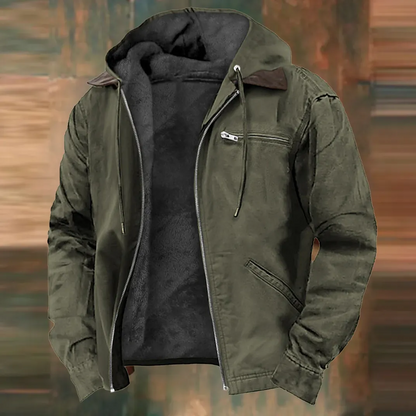 🔥Navidad Ofertas especiales: chaqueta con capucha, cremallera y forro polar