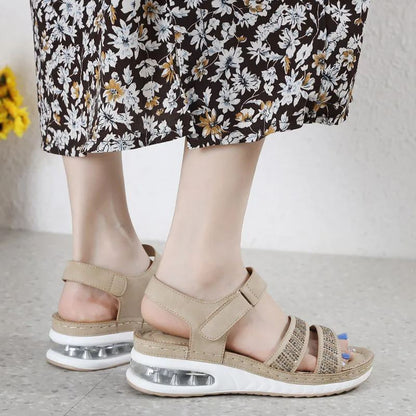 🔥 50% de descuento por tiempo limitado - Sandalias ortopédicas con colchón de aire que absorben los impactos - Diseño ergonómico ✅ Haz que tu caminata sea más cómoda