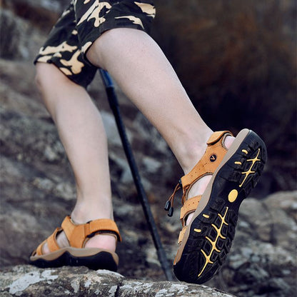 (🔥 60% de descuento por tiempo limitado) - Sandalias de Cuero Ergonómicas - Alivia el Dolor de Pies
