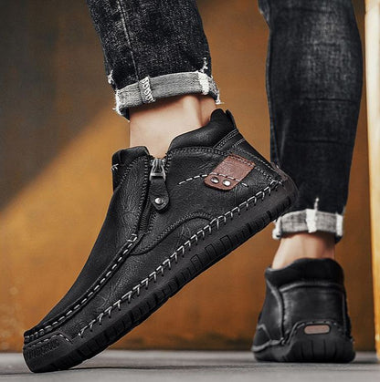 ⏰¡Último día! ¡70 % de descuento!🔥Botas ortopédicas de senderismo para hombre, hechas a mano, de cuero genuino