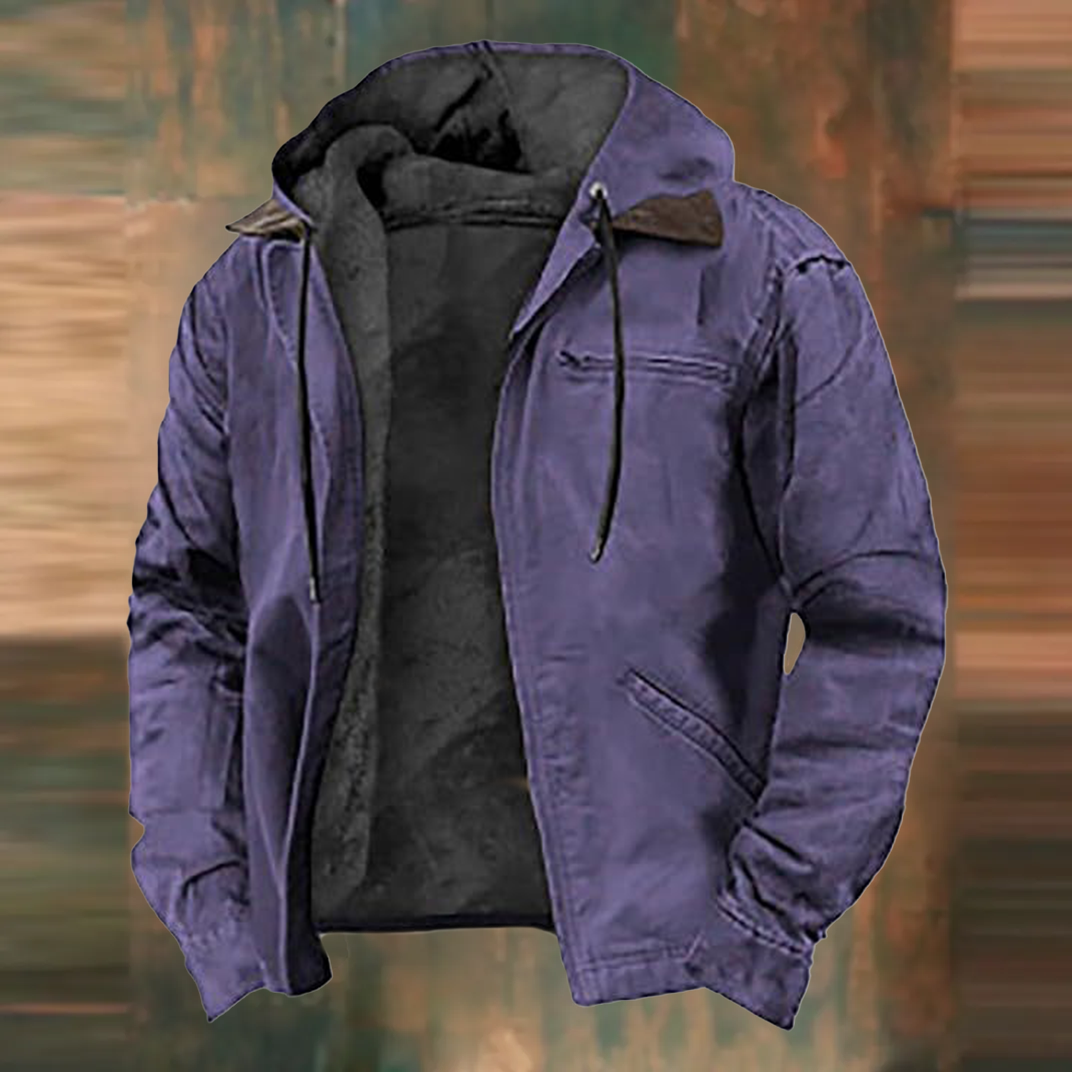 🔥Navidad Ofertas especiales: chaqueta con capucha, cremallera y forro polar